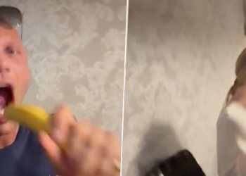 VIDEO: Alex Soze spreekt leraar van zijn dochter (12) aan op les met een banaan