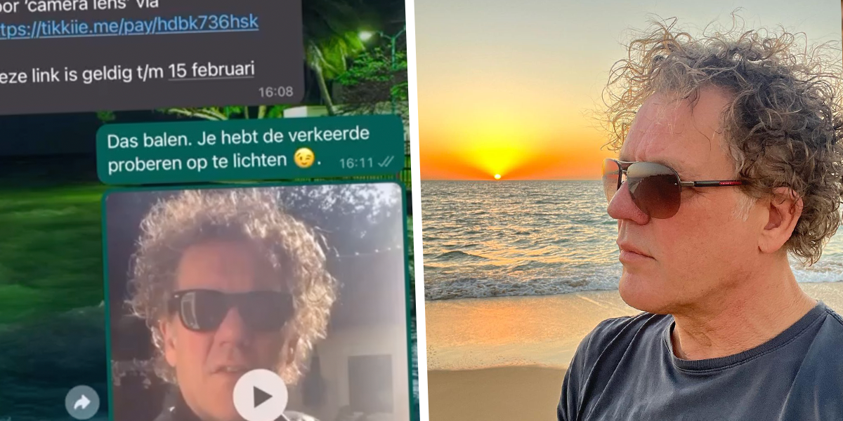 VIDEO: Kees van der Spek pakt oplichter aan met videoboodschap via WhatsApp