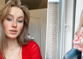 VIDEO: TikTokster Lonneke van Krimpen (22) heeft twijfels bij haar nieuwe leren broek