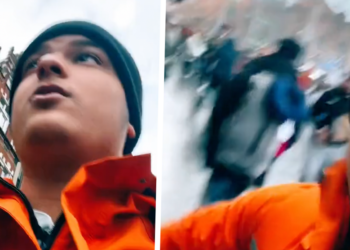 VIDEO: Mufasa is fan van zijn werkgever en schreeuwt de slogans door de straten