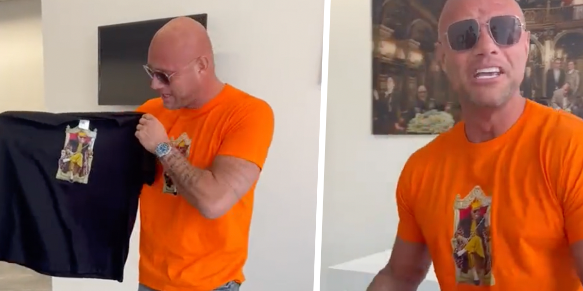 VIDEO: Alex Soze probeert zijn fans over te halen om zijn Koningsdag-merch  te kopen