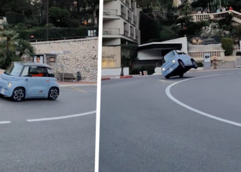VIDEO: Citroën Ami crasht na ‘wheelie’ actie in Monaco