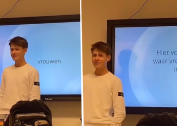 VIDEO: Kevin doet presentatie over vrouwen die lerares niet kan waarderen