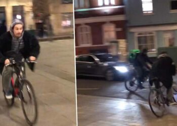 PIJNLIJK: Stuntman crasht tegen nietsvermoedende maaltijdbezorger!