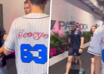 VIDEO: Uit deze beelden blijkt dat Max Verstappen en George Russell nog steeds geen vrienden zijn