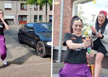 VIDEO: Ex-verslaafde Ester geeft een feestje omdat ze deze week exact 10 jaar een uitkering ontvangt