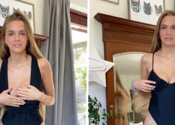 VIDEO: Lies Zhara deelt pikante badpakken-video op TikTok, maar vreest verwijdering