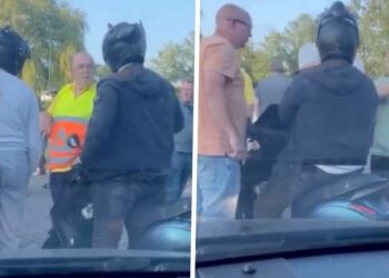 HEFTIGE BEELDEN: Opstootje tussen mannen en scooter-stumpertjes loopt uit de hand in Den Haag