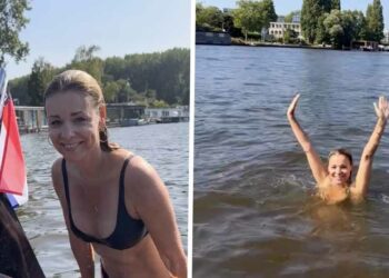 VIDEO: Froukje de Both deelt gewaagde beelden vanaf haar bootje in het gezellige Landsmeer