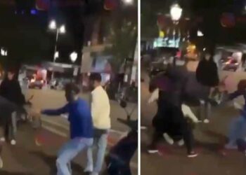 SCHOKKENDE BEELDEN: Dennis Roos & Jonah van Utrecht opgepakt na vechtpartij met Mees Dix