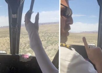 HEFTIGE BEELDEN: Nederlandse vrouw op het nippertje gered van helikoptercrash door onverschrokken piloot