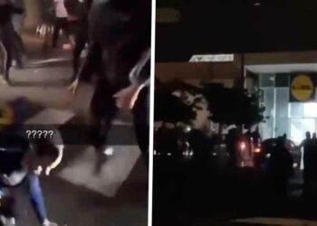 VIDEO: Rellen in Frankrijk: Opstandelingen rijden LIDL binnen in Parijs