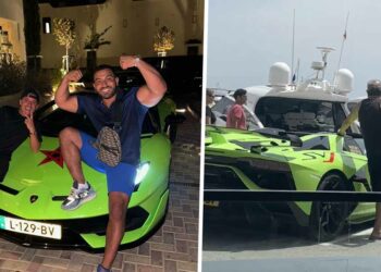 VIDEO: Nietsvermoedende vakantieganger leunt op Lamborghini van Mobicep en dit is zijn reactie