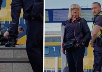 VIDEO: Agressieve aanhouding door NS-medewerksters op het station