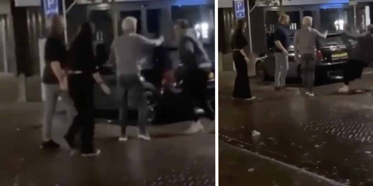 VIDEO: Bewaker van bar is jongeman zat en grijpt genadeloos in
