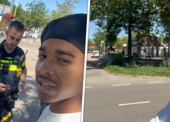 header x Weg rennen van politie