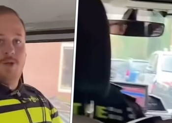 VIDEO: Jongen filmt en irriteert oom agent terwijl hij al aangehouden is