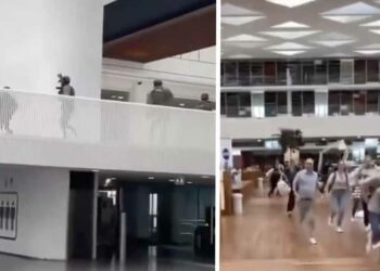 BIZARRE BEELDEN: Mensen moeten rennen voor hun leven in Erasmus ziekenhuis in Rotterdam