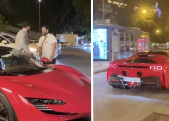Memphis Depay Ferrari SF90 Stradale
