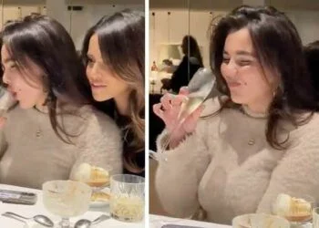 VIDEO: Monica Geuze en Julia Heetman knuffelen wel érg intiem in een restaurant