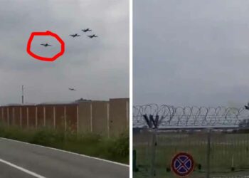 SCHOKKENDE BEELDEN: Italiaanse straaljager stort neer tijdens oefenvlucht bij Turijn