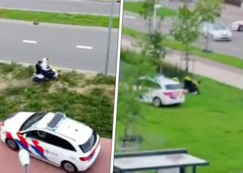 VIDEO: Er wordt Real life GTA gespeeld door een scooter gappie en de politie in Maastricht