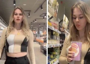 VIDEO: Blondine spuugt in Jodenkoeken als steunbetuiging aan Palestina