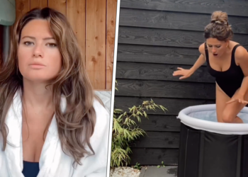 VIDEO: Presentatrice Michelle Marle?ne (29) laat zien hoe je een ijskoud bad overwint