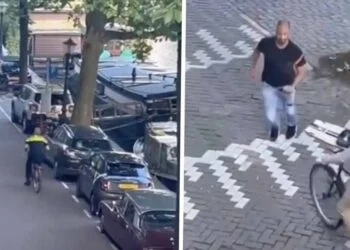 VIDEO: Amsterdamse verhuizer stopt vluchtende man met harde hand