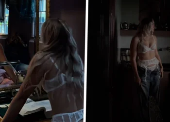 VIDEO: Juultje Tieleman maakt tongen los met gewaagde video lingerie