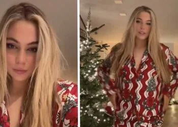 VIDEO: Jutta Leerdam doet een uitdagend dansje voor de kerstboom