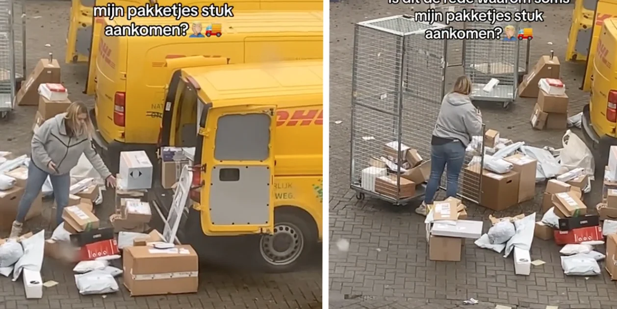 VIDEO Meisje laat zien hoe slecht DHL omgaat met jou pakketjes