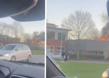 VIDEO: Grote brand bij school in Grootebroek: Meer dan alleen ijsvrij deze week