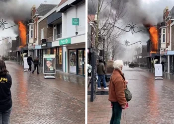 VIDEO: Grote brand in Coevorden aangepakt met unieke benadering (kijken en niet blussen)