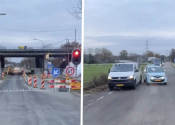 VIDEO: Man ziet groen licht, maar ziet brandweerauto over het hoofd