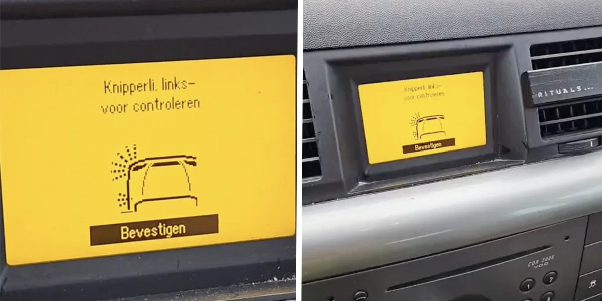 VIDEO: Oranje lampje in de auto geeft dit keer wel een serieuze
