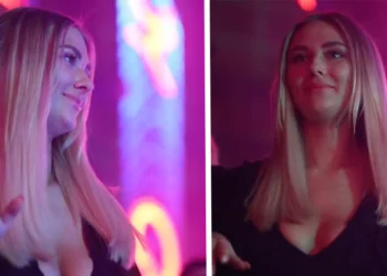 header x meid danst in discotheek