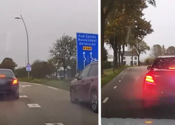 VIDEO: Mercedes bestuurder haalt bizarre capriolen uit op de Nederlandse snelweg