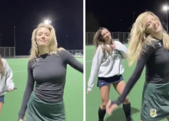 VIDEO: Hockeyster Carlijn van Leeuwen vraagt haar teamgenote voor een leuk TikTok-dansje