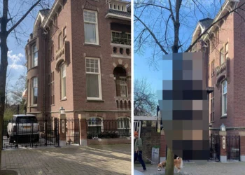 FOTO’S: Man bedenkt perfecte oplossing om 3 auto’s te kunnen parkeren in Amsterdam