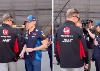 VIDEO: Max Verstappen maakt Nico Hulkenberg gek en hij reageert