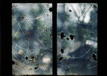 cracked glass window