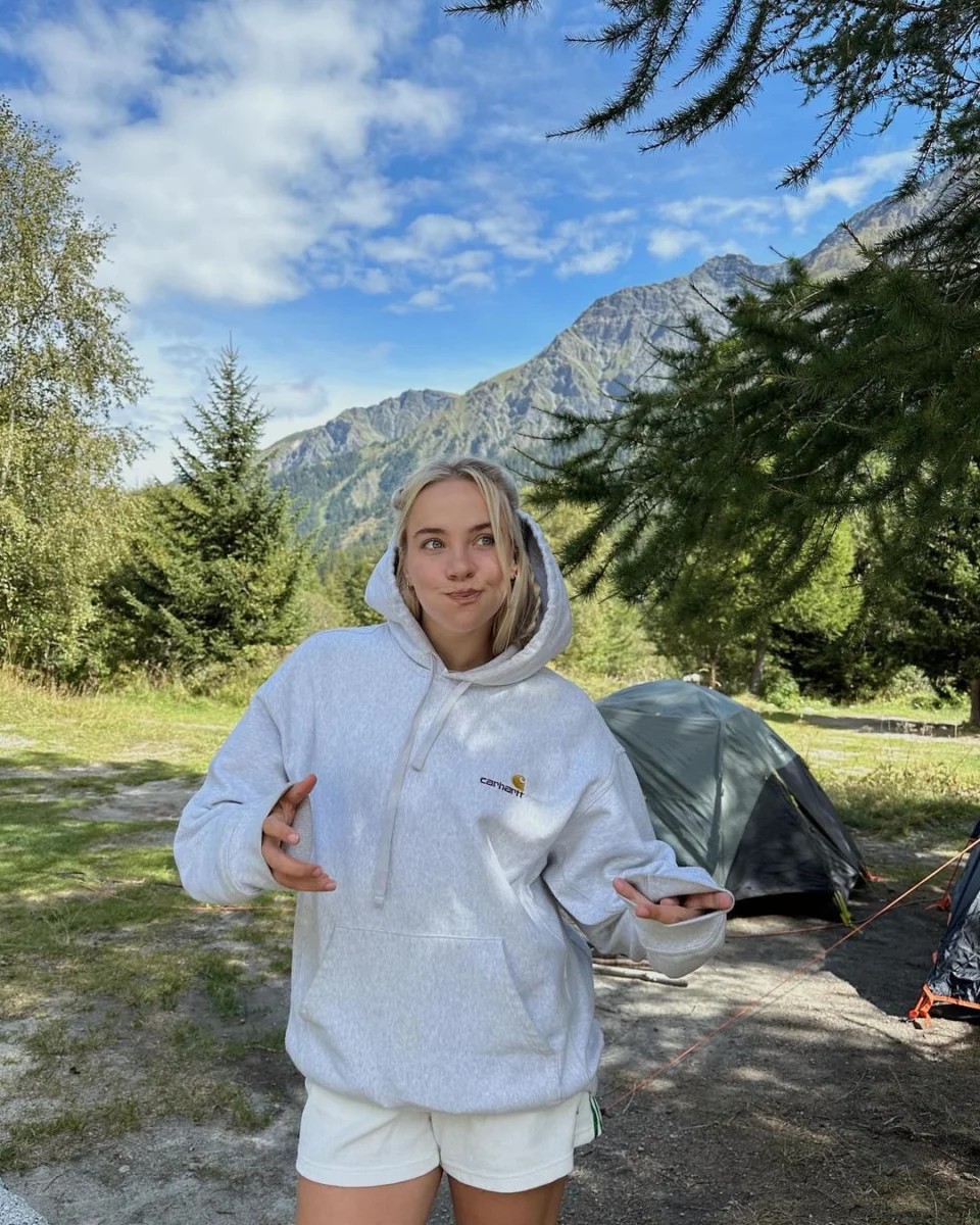 Juultje Tieleman in de Zwitserse Alpen