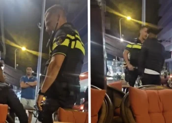 VIDEO: Politieman leert brutale jongeman een lesje in de dönerzaak in Den Haag