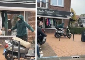 VIDEO: Omstanders en BOA’s proberen gewelddadige overvallers te stoppen in Zwanenburg