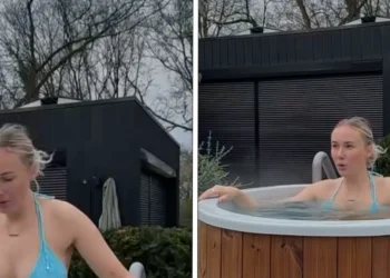 VIDEO: Myron Koops neemt haar volgers mee in een ijsbad