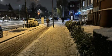 Sneeuw in Groningen