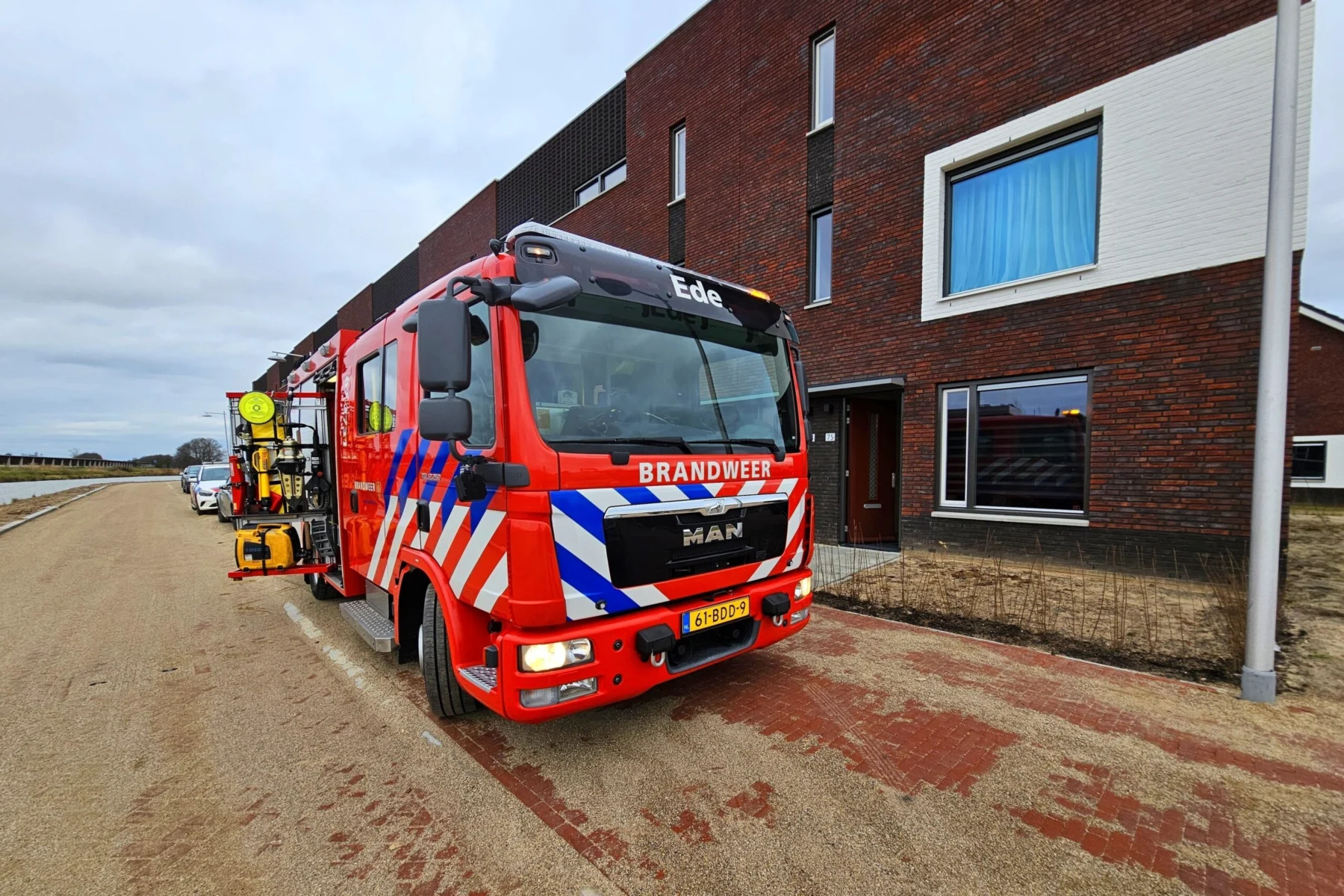 Vrouw vast in wasmachine