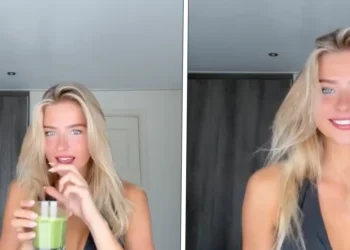 VIDEO: Danique Hosmar deelt een gewaagde video terwijl ze geniet van haar smoothie