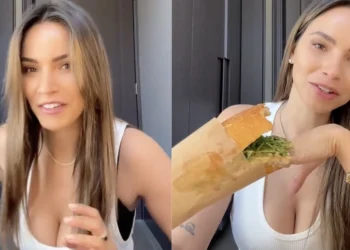 VIDEO: Monica Geuze doet broodjes reviewen in een minuscuul hemdje